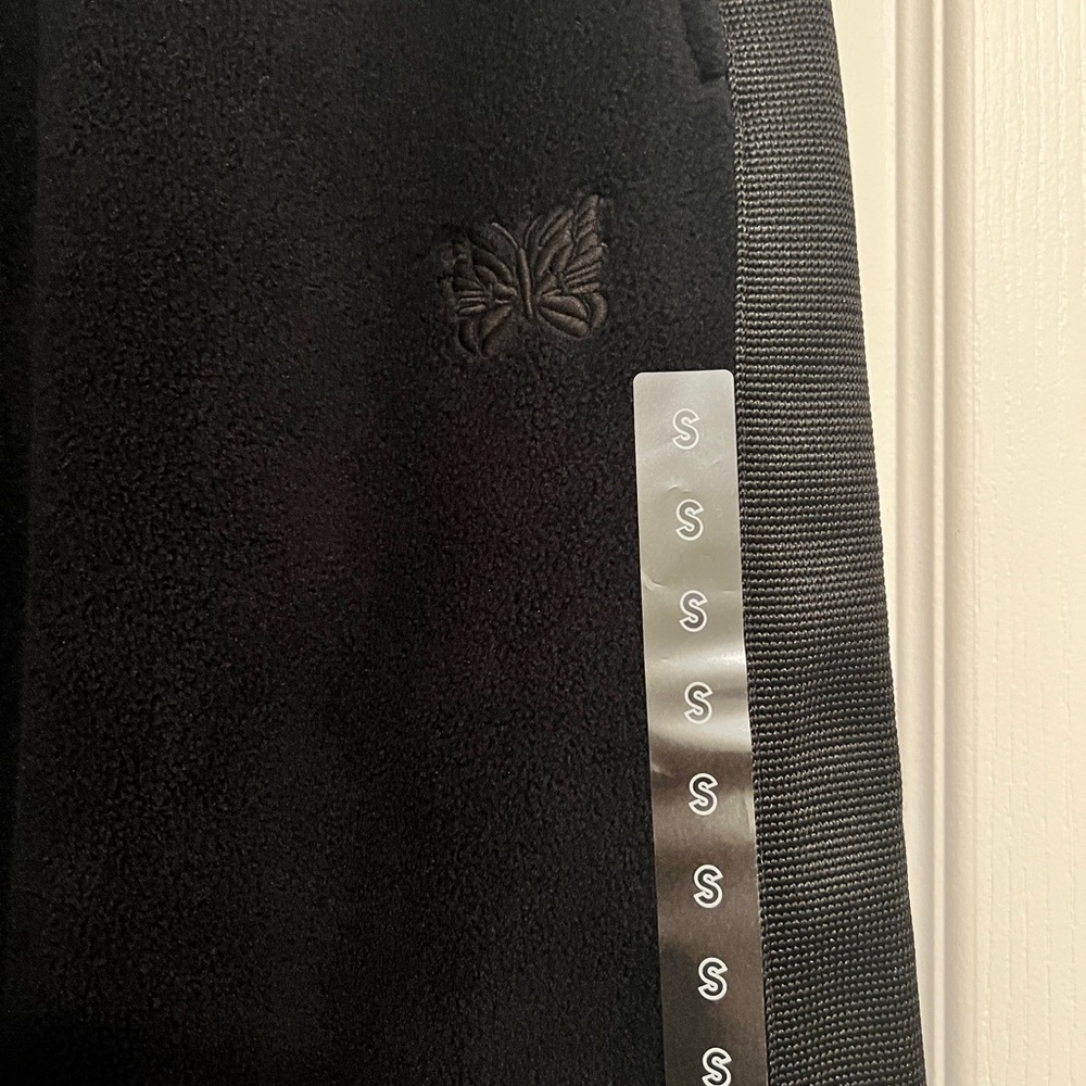 UNIQLO NEEDLES FLEECE WIDE PANTS - BLACK S - Picture 6 of 10